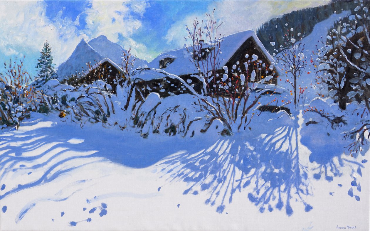 Taze kar, Morzine Köyü, 2015, by Andrew Macara