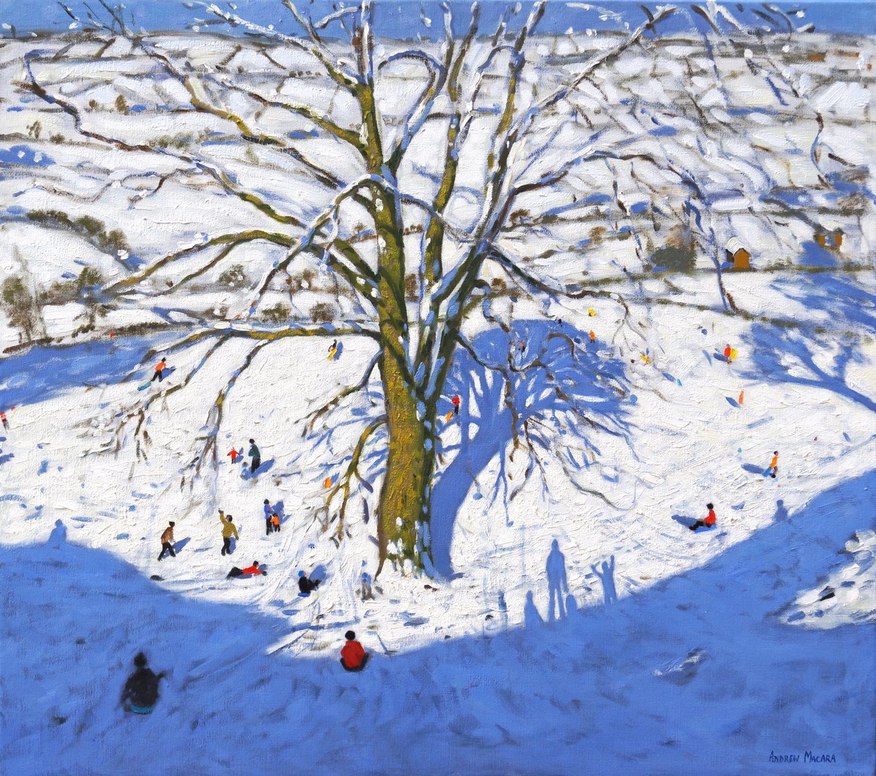 Hillside, Elton, Rowsley yakınlarında, Chatsworth, Derbyshire. (Yeniden düzenlendi) 2017 by Andrew Macara