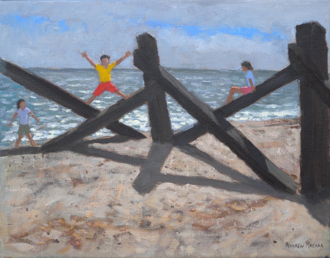 Eski İskele, 2010 (tuval üzerine yağlı boya) by Andrew Macara