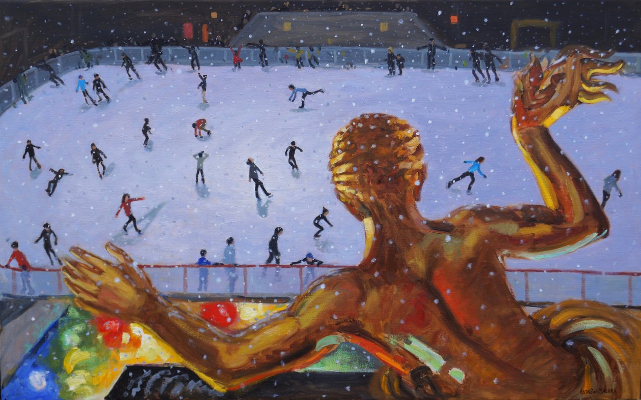 Prometheus, Rockefeller Buz Pisti, New York. 2018 by Andrew Macara