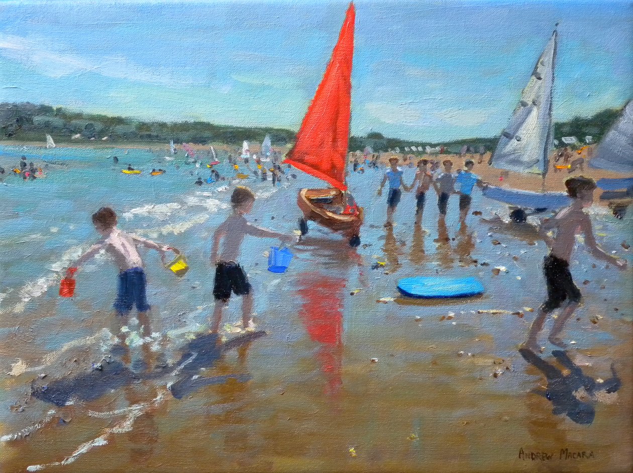 Kırmızı Yelken, 2011 (tuval üzerine yağlı boya) by Andrew Macara