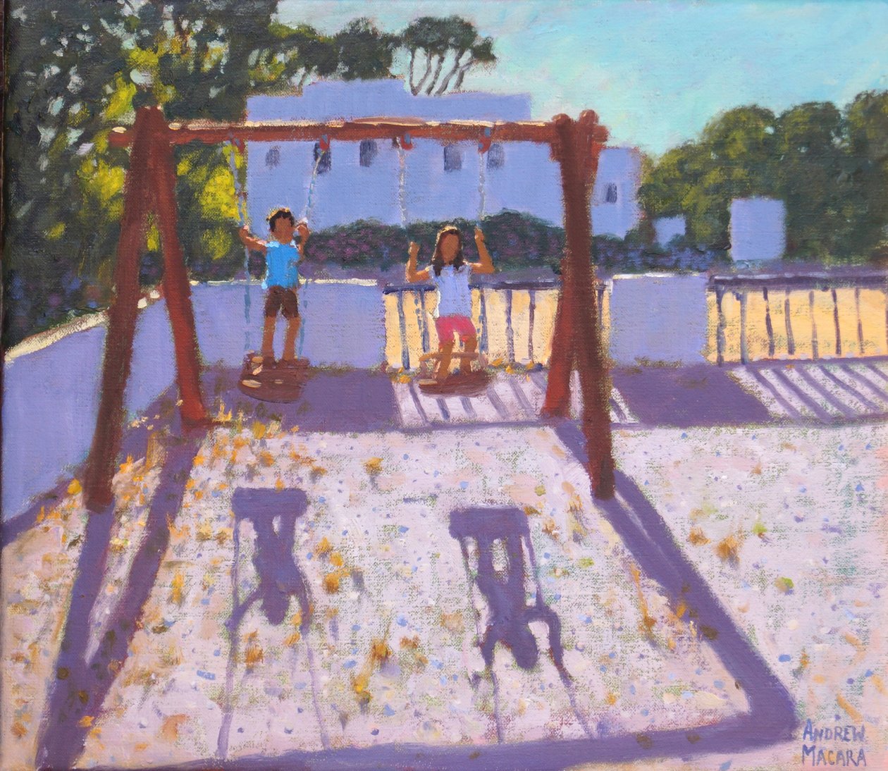 Yaz salıncak, Folegandros, Yunan Adaları, Ağustos 2017, by Andrew Macara