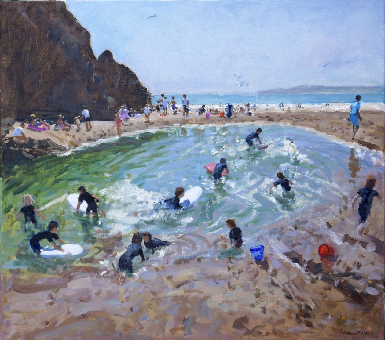 Genç Sörfçüler, Tenby, 2016, by Andrew Macara