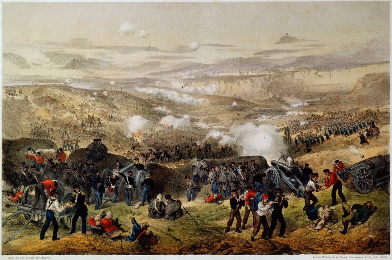 5 Kasım 1854, 1855'te Inkerman Savaşı. by Andrew Maclure