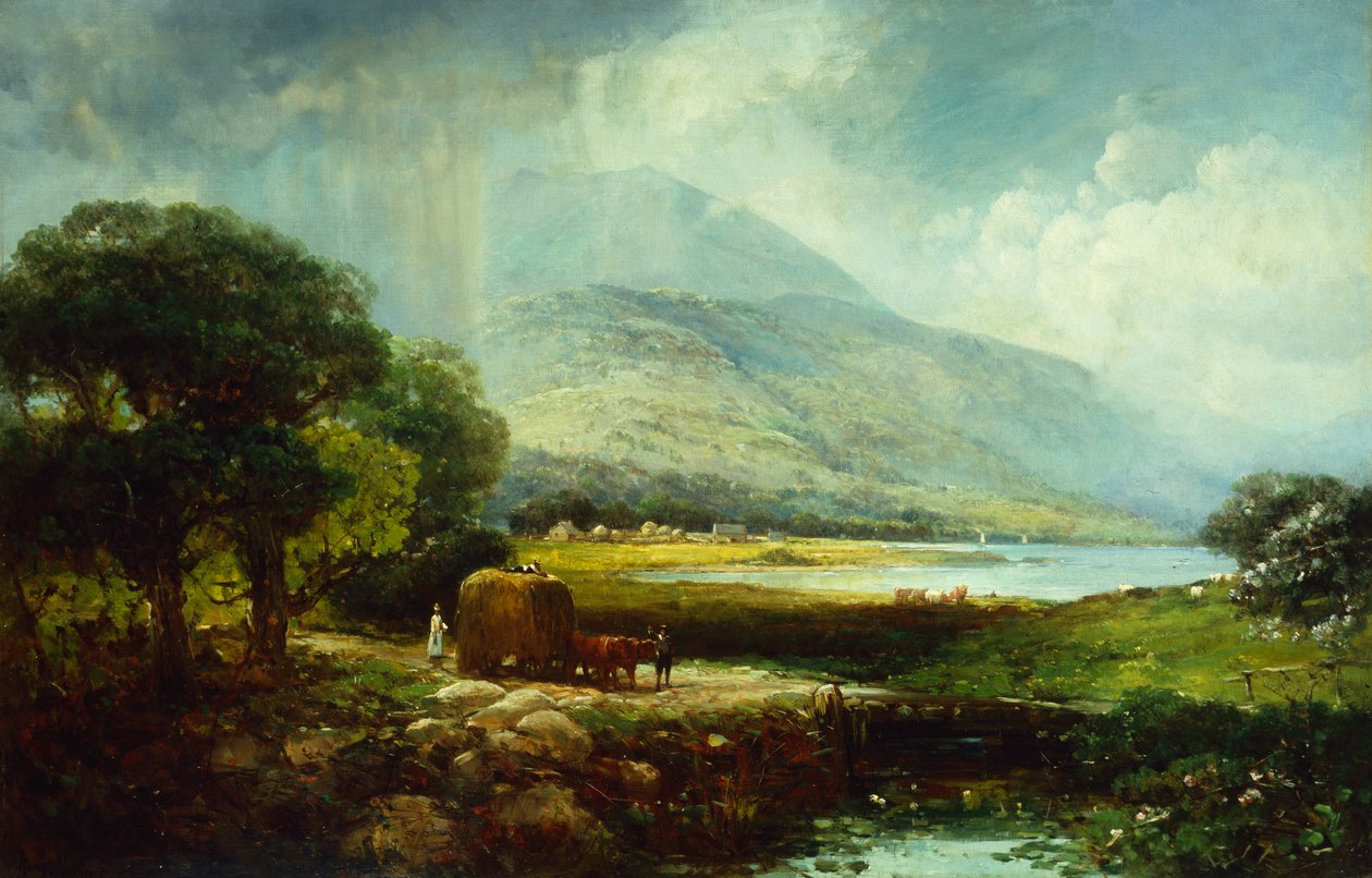 Ascutney Dağı, Vermont (tuval üzerine yağlı boya) by Andrew Melrose