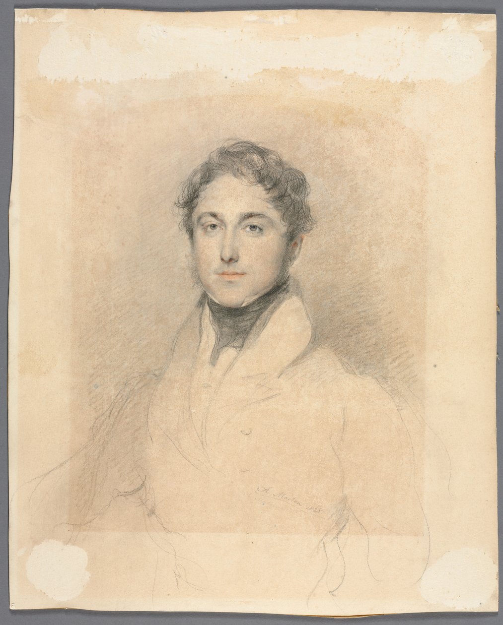 Bir Adamın Portresi, 1828. by Andrew Morton