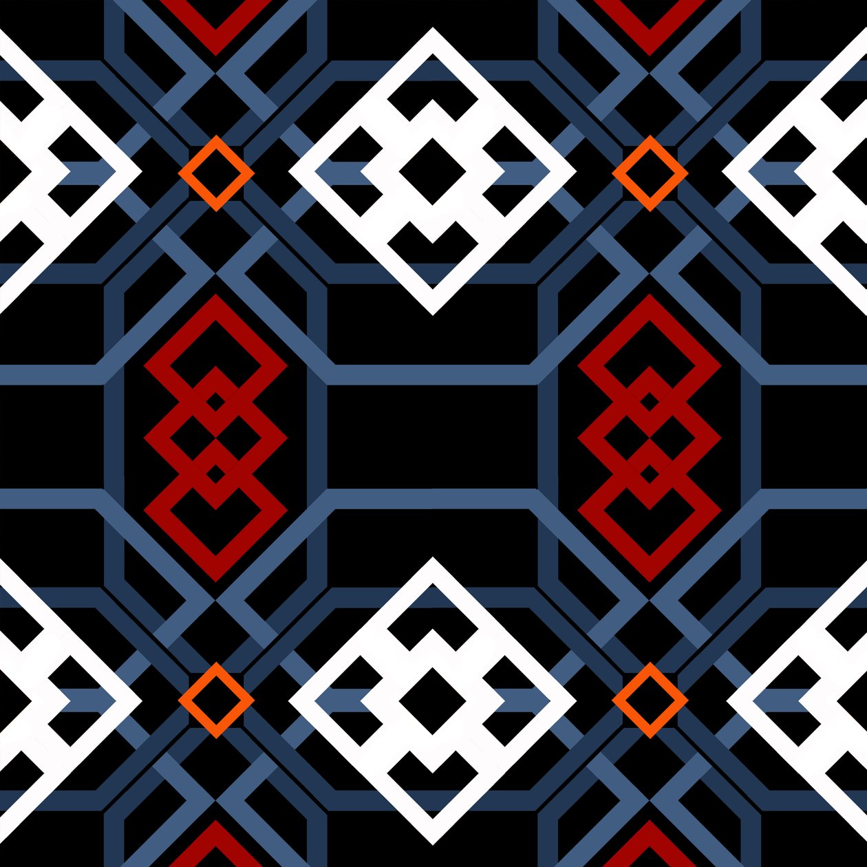 Endülüs geometrik, 2018, dijital by Andrew Watson