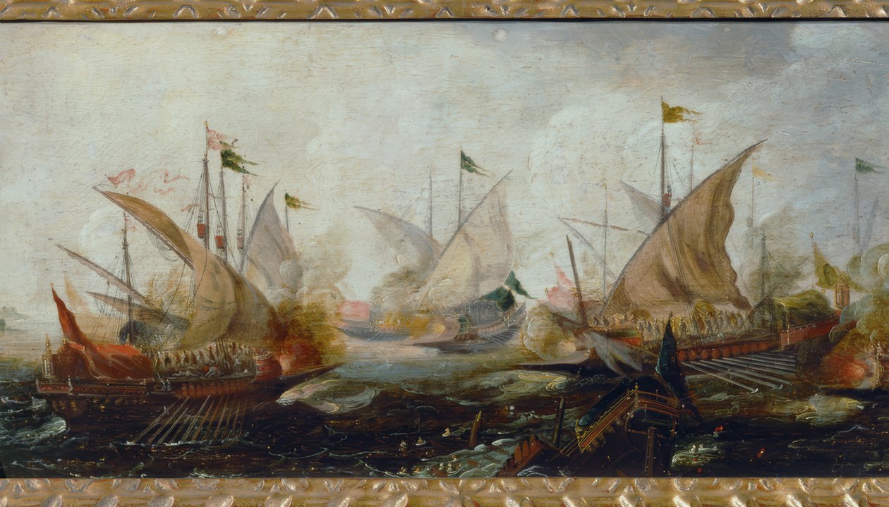 Deniz savaşı by Andries van Eertvelt