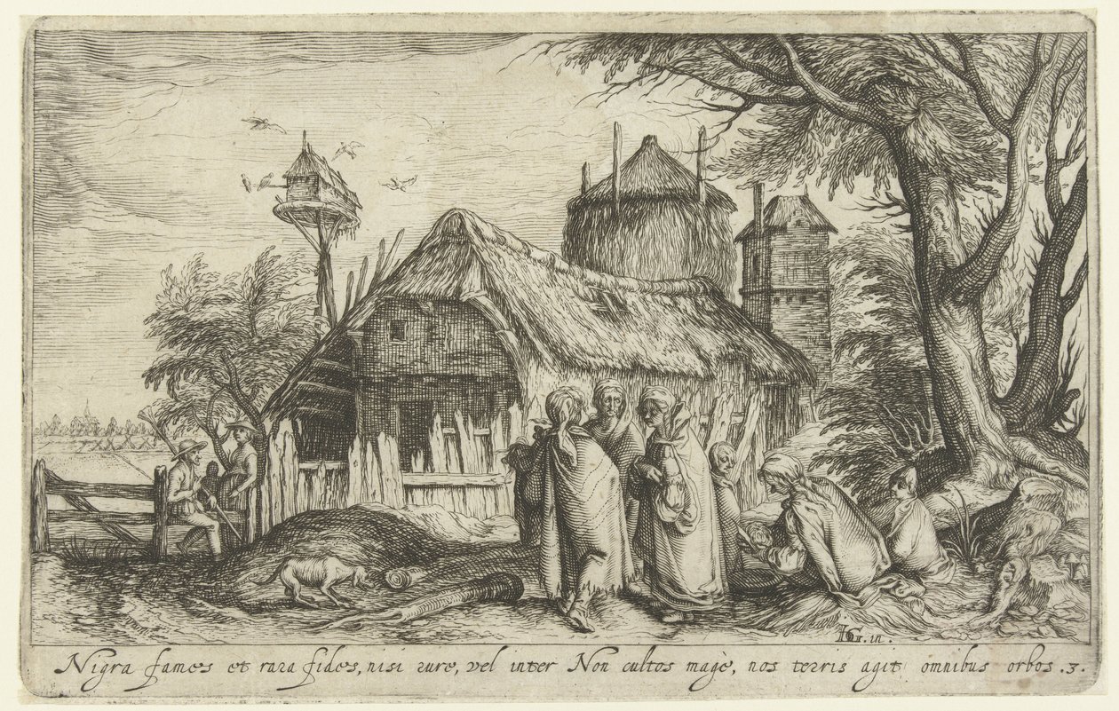 Roman ile manzara Manzaralar (dizi başlığı) by Andries Jacobsz. Stock