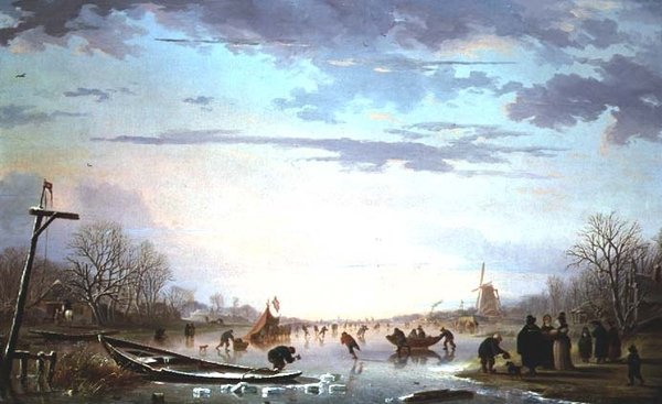 Hollanda Kanalı Sahnesi by Andries Vermeulen