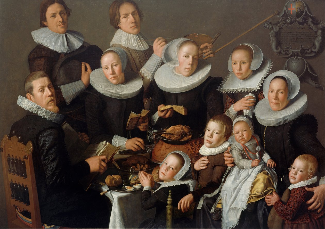 Ressam Andries van Bochoven ve ailesinin portresi, 1629 by Andries van Bochoven
