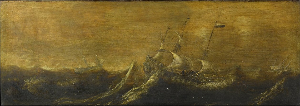 Fırtınada Gemiler by Andries van Eertvelt (attributed to)