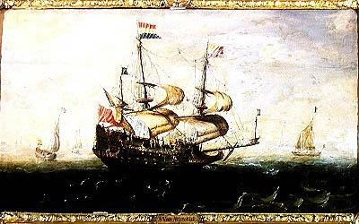 Hollanda Savaş Gemisi by Andries van Eertvelt