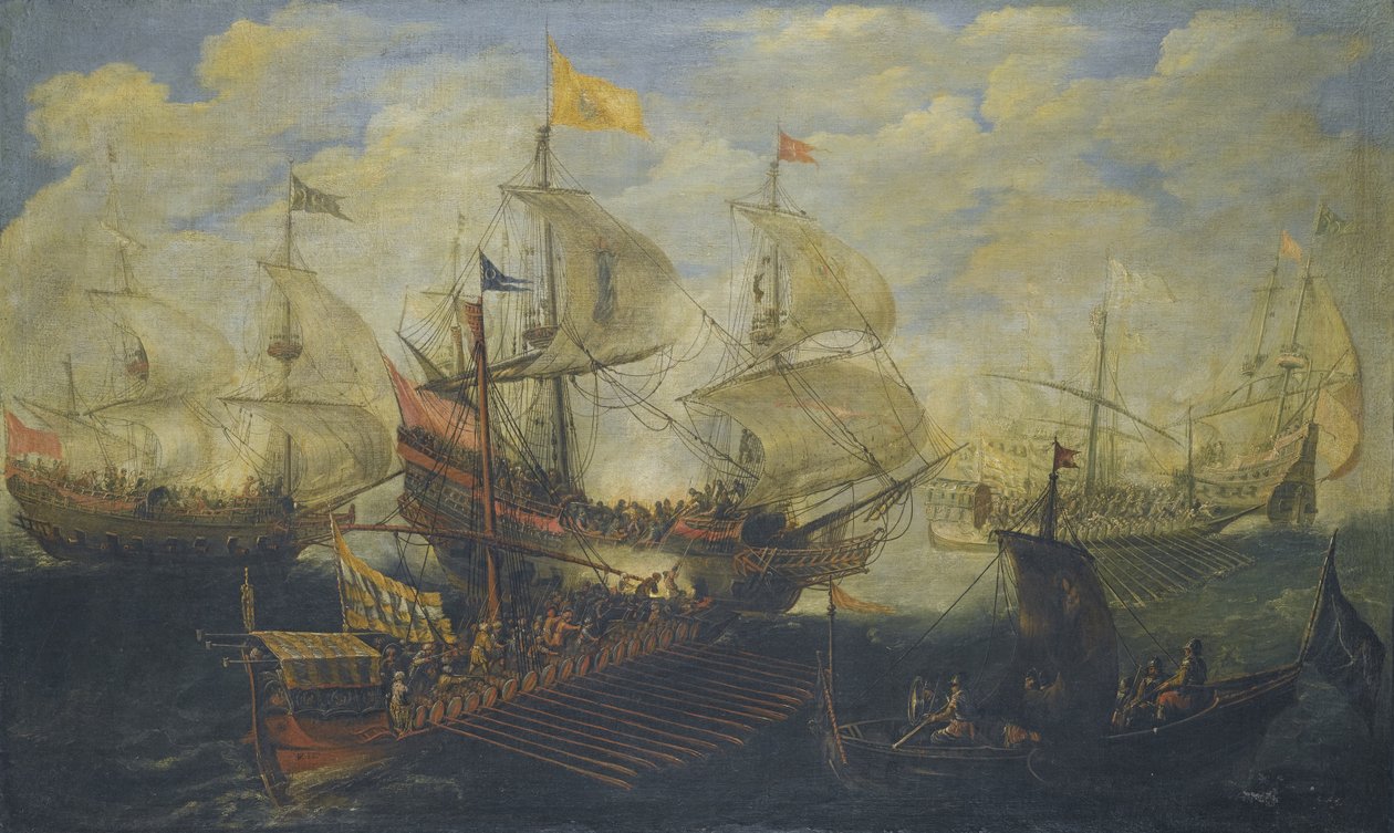 7 Ekim 1571 İnebahtı Savaşı by Andries van Eertvelt