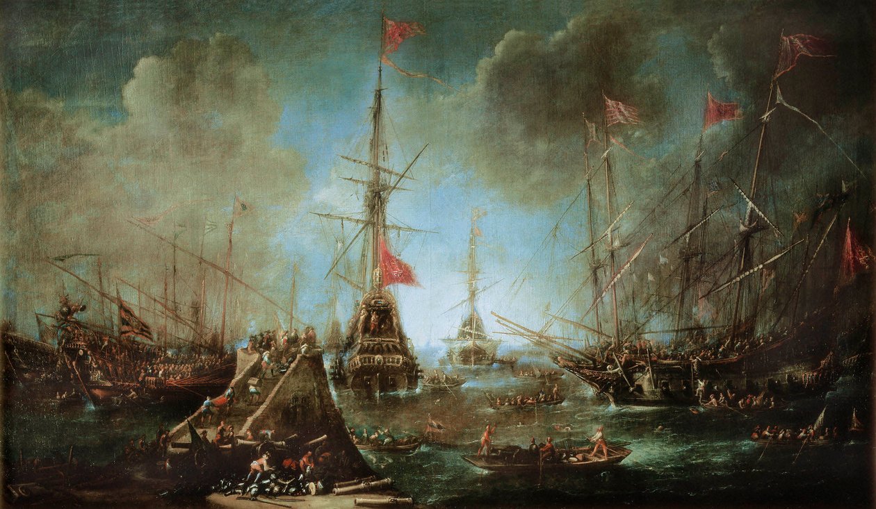 İspanyol filosu limandan ayrılıyor by Andries van Eertvelt