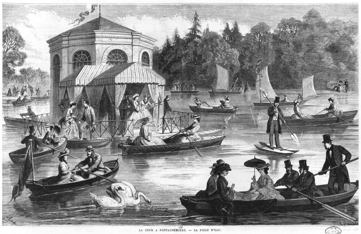 Charles Maurand tarafından oyulmuş Fontainebleau