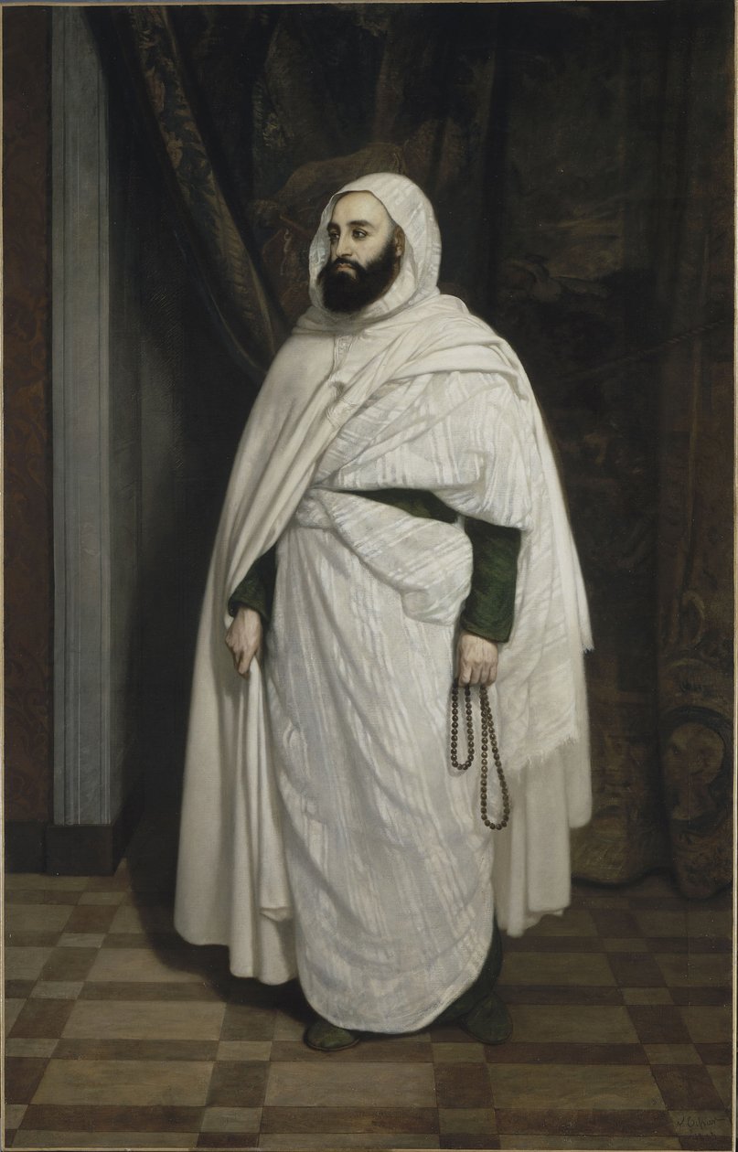 Abdelkader ibn Muhieddine'nin portresi 1808-1883, 1853. by Ange Tissier