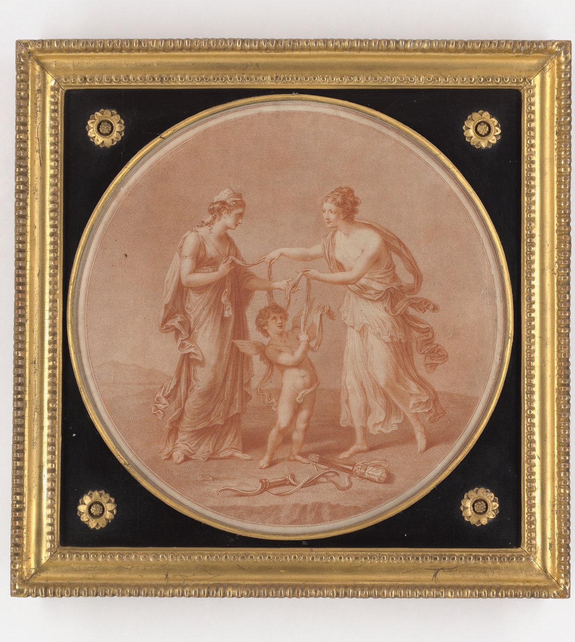 Juno, Venüs ve Aşk Tanrısı, William Wynne Ryland tarafından yapılan baskı, 1777 (nokta gravürü) by Angelica Kauffmann