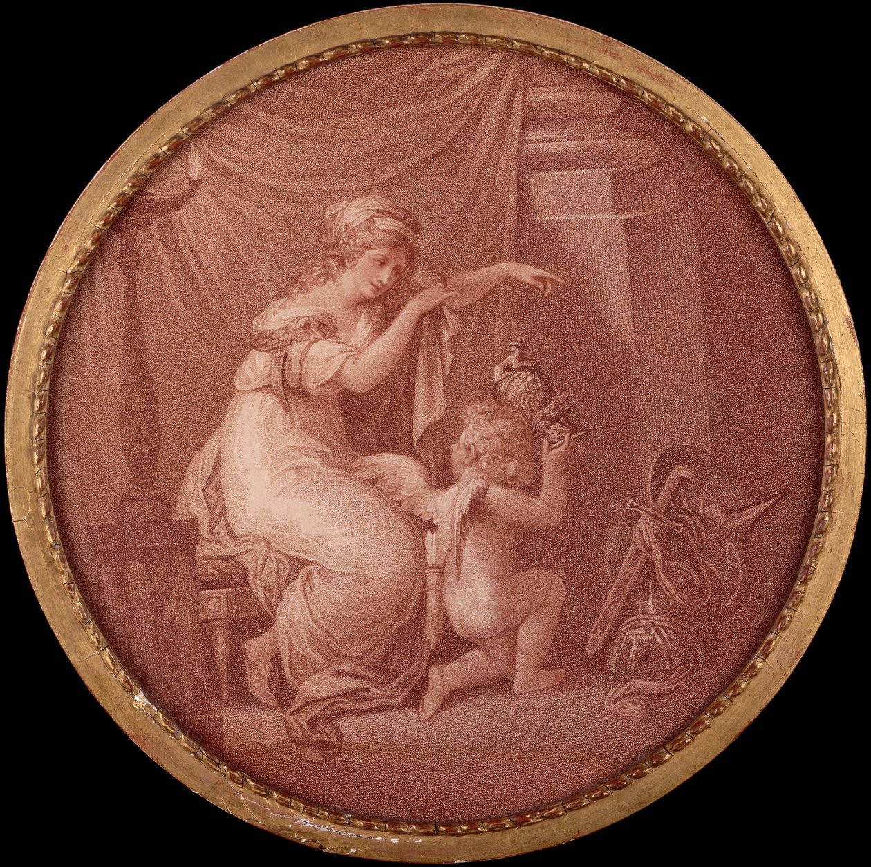Aşk Tanrısının Hayatı (gravür) by Angelica (after) Kauffmann