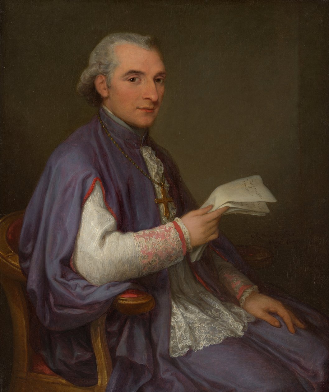 Monsenyör Giuseppe Spina 1756-1828, 1798. by Angelica Kauffmann