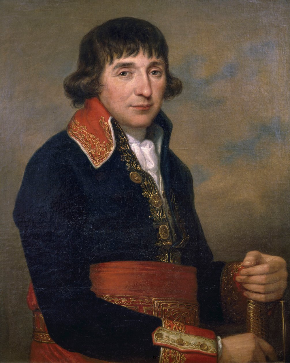 Augustin de Lespinasse'nin (1737-1816) portresi, Fransız general by Angelica Kauffman