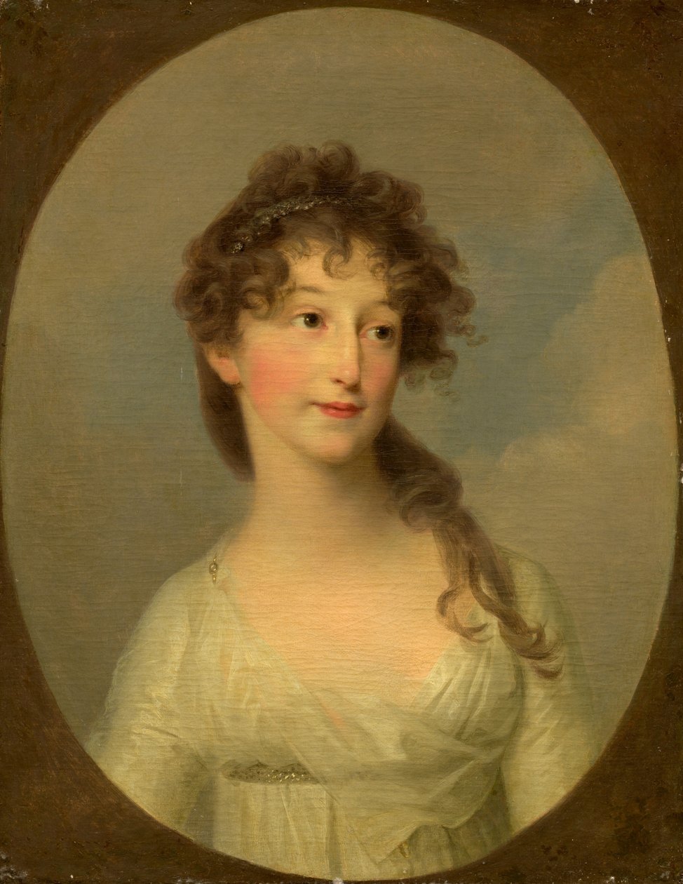 Muhtemelen Franciska Krasinska, Courland Düşesi, c. 1790. by Angelica Kauffman