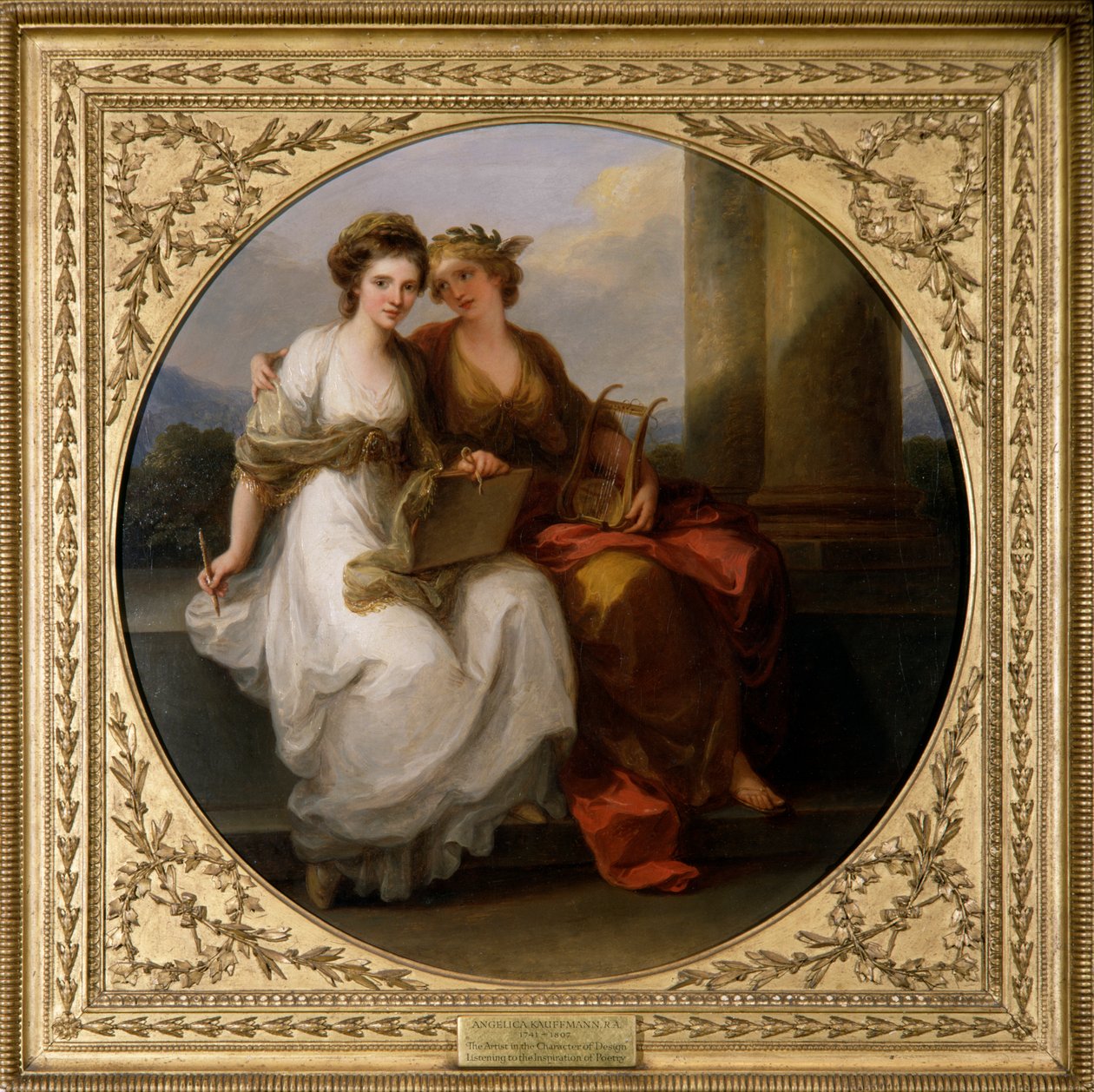 Tasarım Karakterindeki Sanatçı (tuval üzerine yağlıboya) by Angelica Kauffman