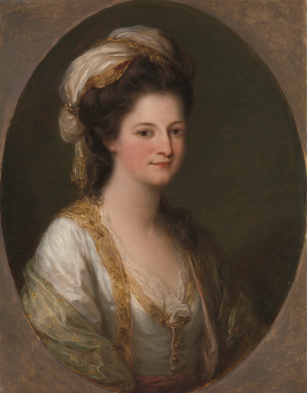 Elizabeth Bateson (kızlık soyadı Harvey) by Angelica Kauffmann