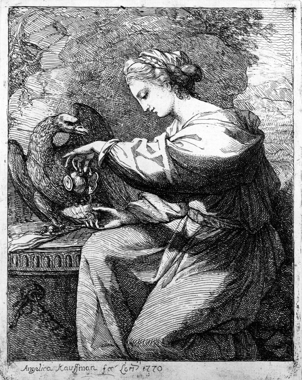 Hebe, 1770  by Angelica Kauffmann