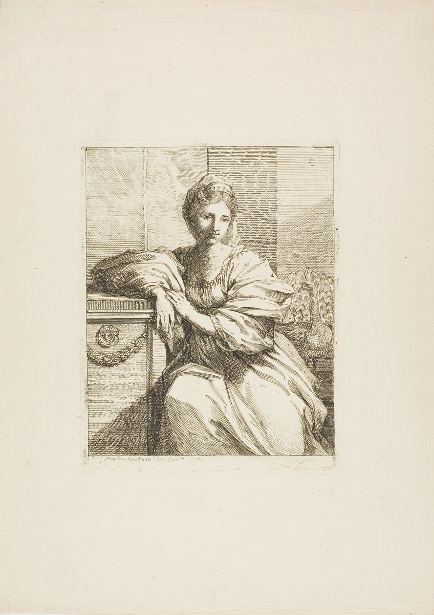 Juno ve Tavus Kuşu by Angelica Kauffmann