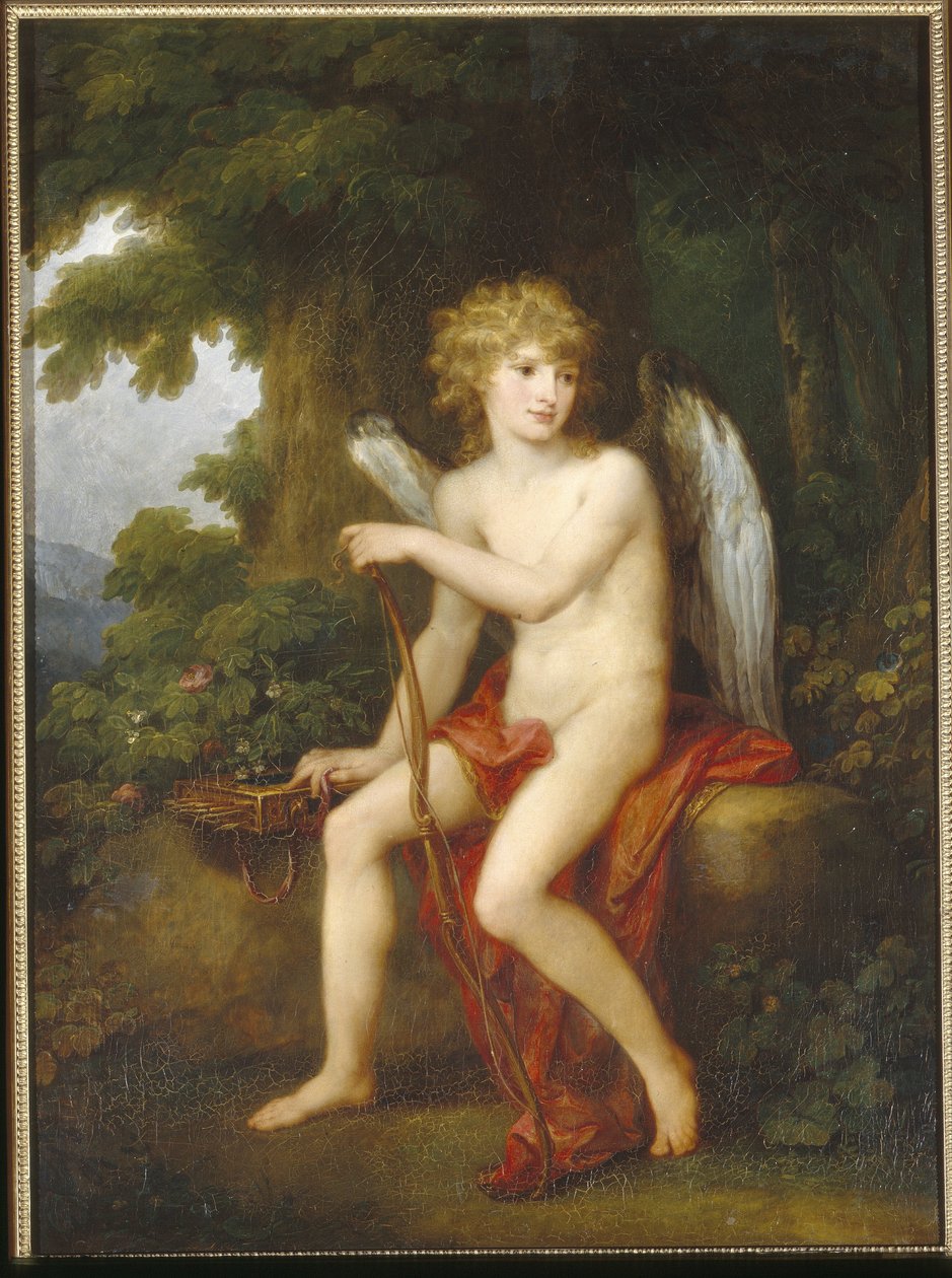 Le comte Henryk Lubomirski (1777-1850) en Cupidon - Peinture de Angelika Kauffmann (1741-1807), huile sur toile by Angelica Kauffmann