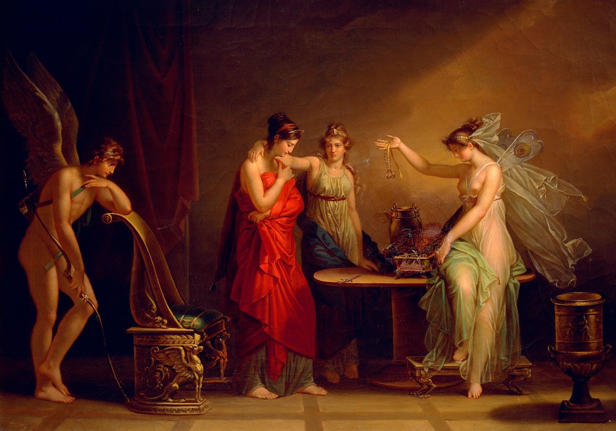 Aşk Tanrısı ve Ruhun Efsanesi, Angelica Kauffmann (1741-1807) by Angelica Kauffmann