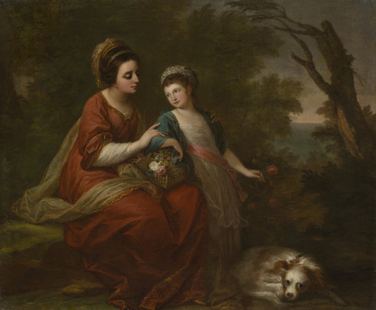 Bayan Hugh Morgan ve Kızı, 1771 dolayları (tuval üzerine yağlı boya) by Angelica Kauffmann
