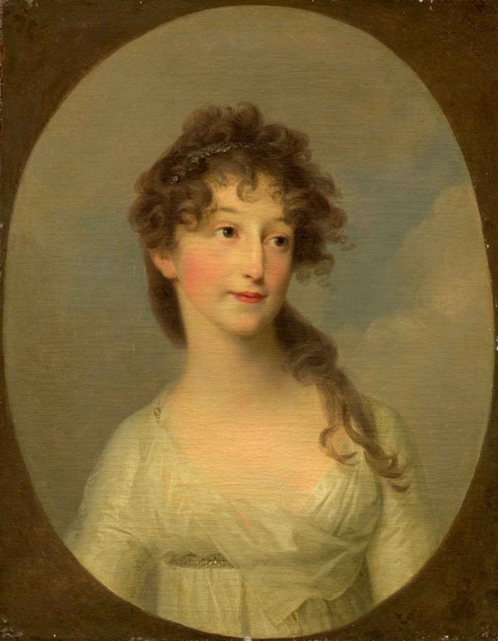 Muhtemelen Franciska Krasinska, Courland Düşesi by Angelica Kauffmann