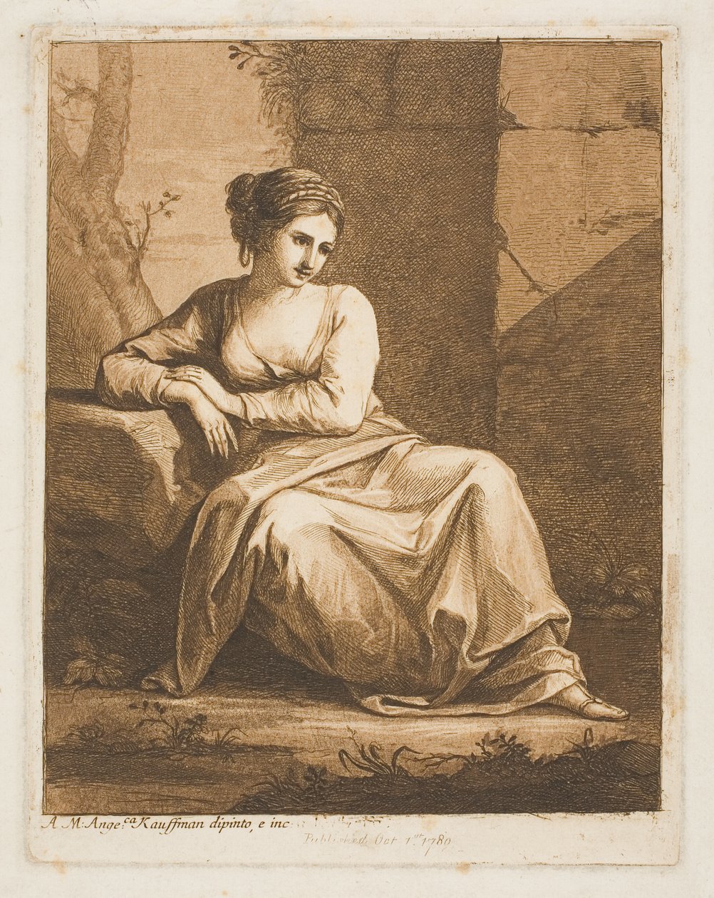İlham perisi by Angelica Kauffmann