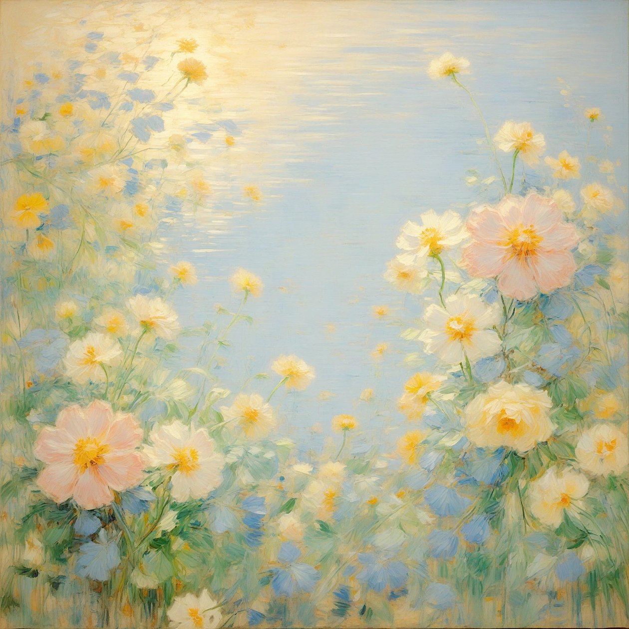 Florals 60, c.2022 (tuval üzerine yağlıboya) by Angelita Hawke