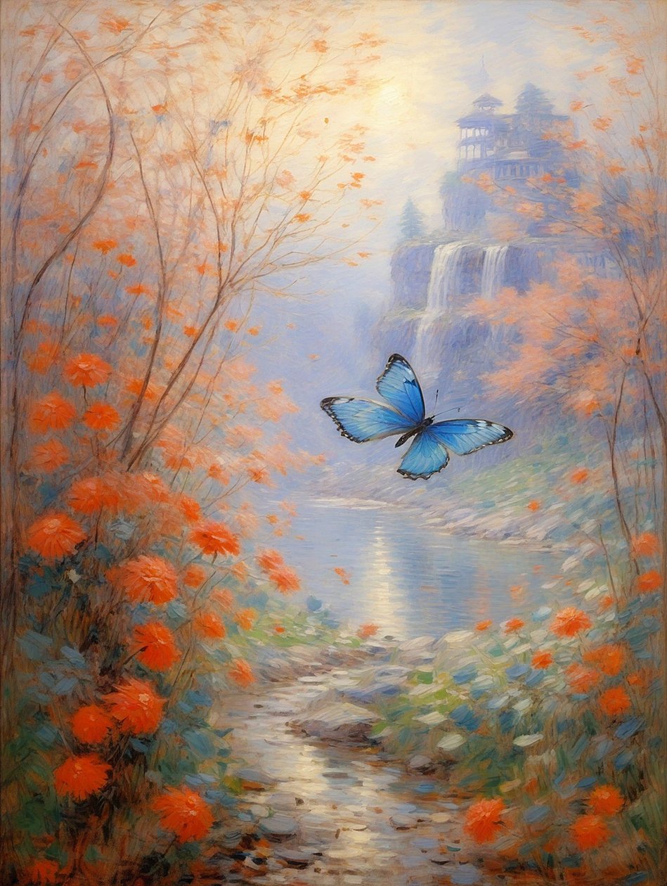 Florals 84, c.2023 (tuval üzerine yağlıboya) by Angelita Hawke