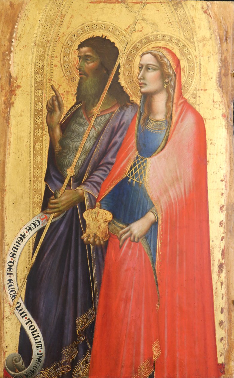 Vaftizci Yahya ve Aziz Madeleine by Angelo di Puccinelli