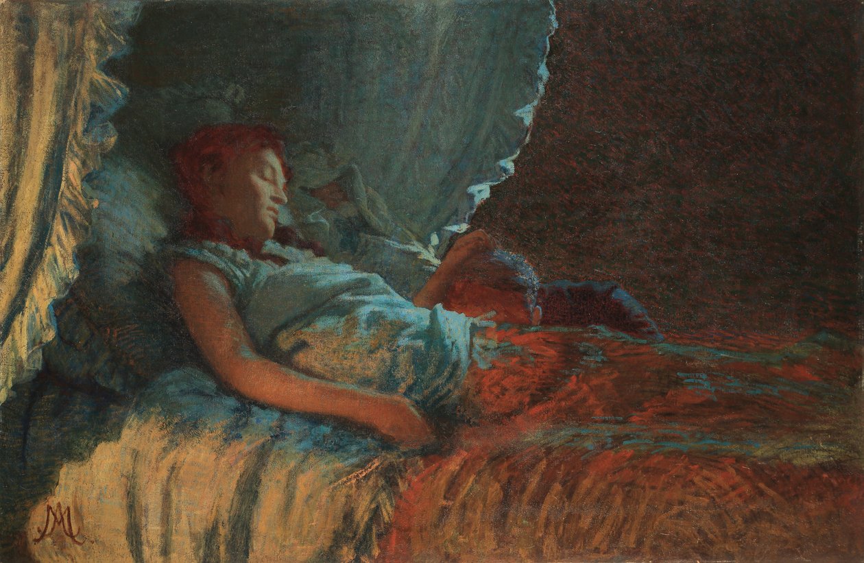 Alba Serena Anneliği, 1889-1890. by Angelo Morbelli