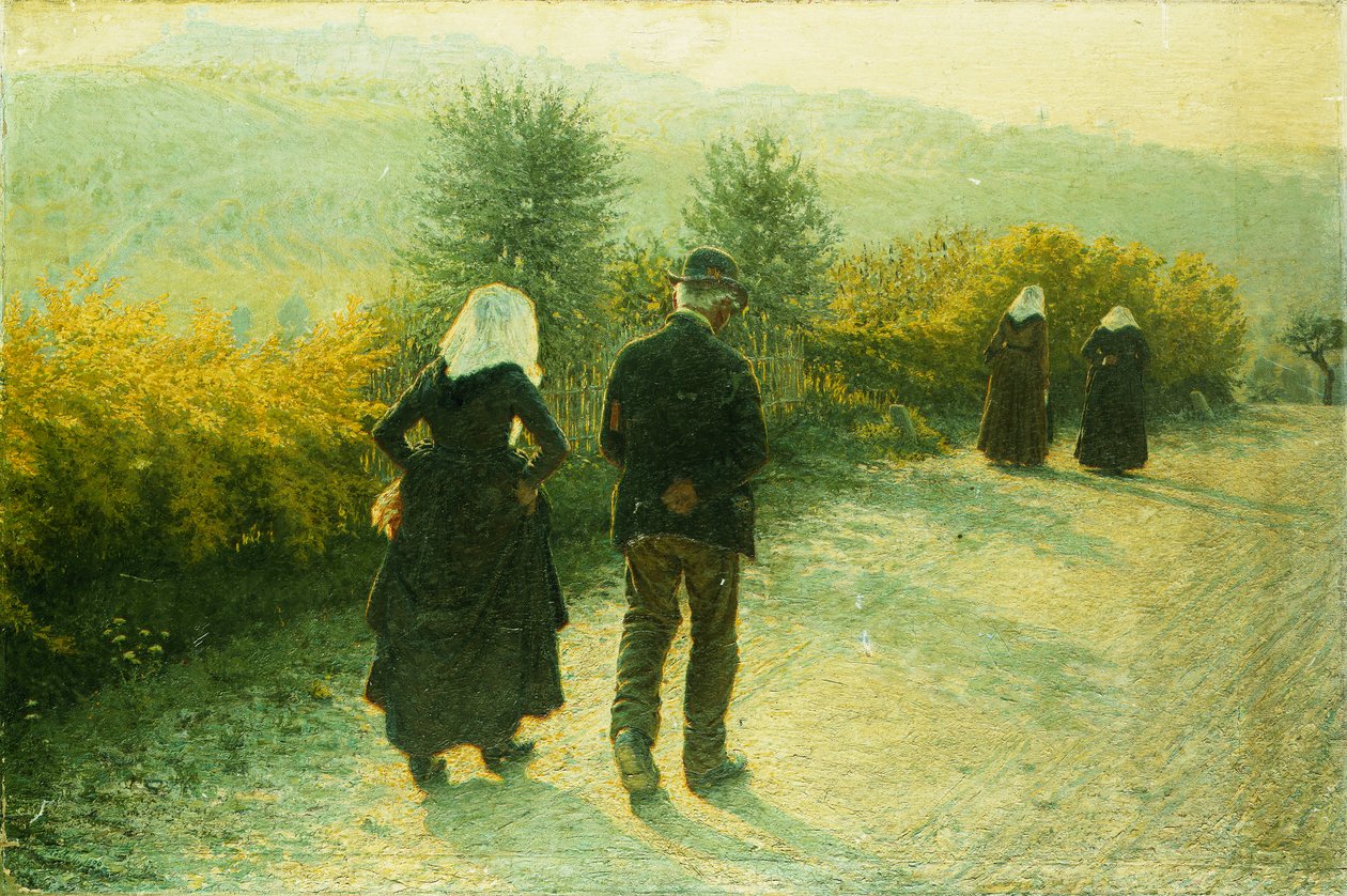 Pazar, 1890 by Angelo Morbelli