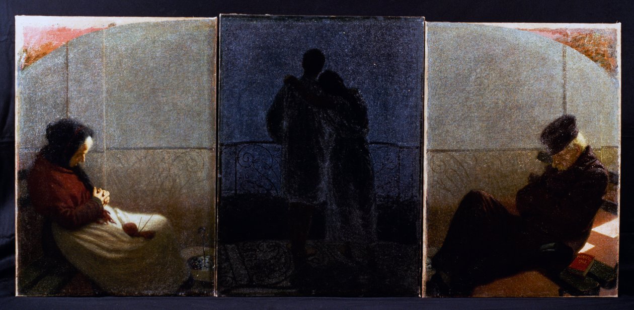 Rüya ve Gerçek by Angelo Morbelli