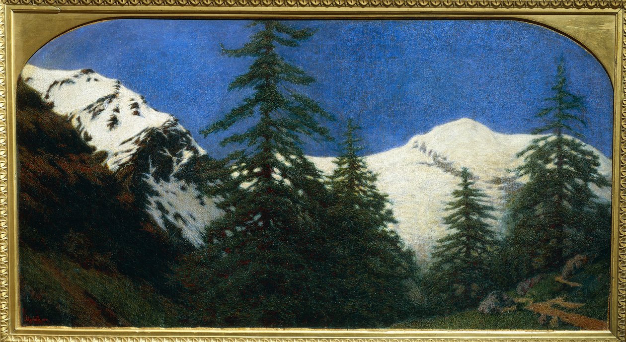 Yüksek dağlar by Angelo Morbelli