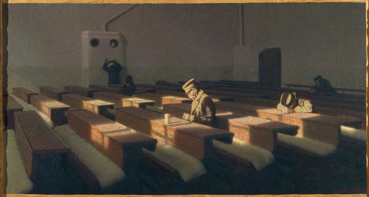 İtalya, Venedik, Kalanların Noeli by Angelo Morbelli