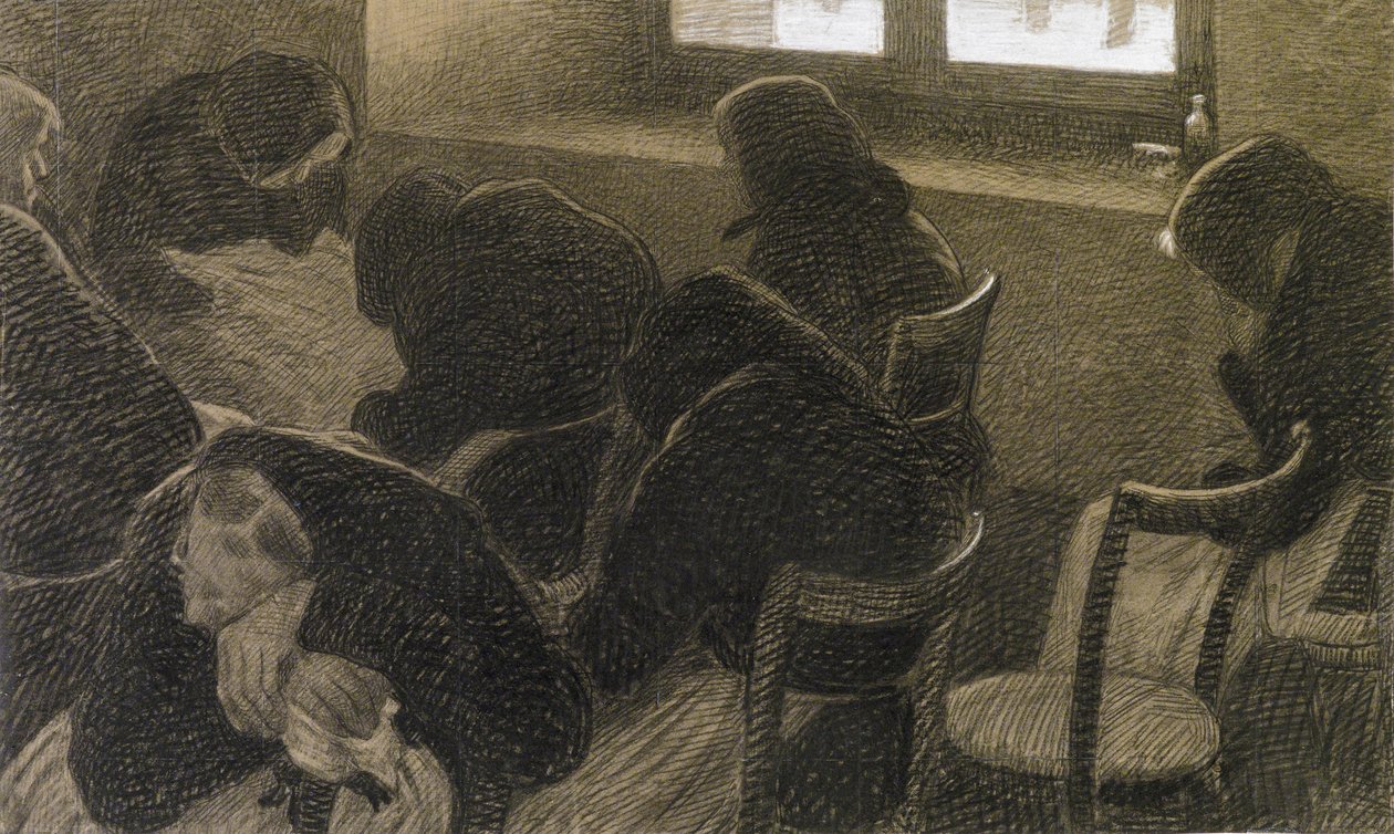 Kış uykusu, c. 1902. by Angelo Morbelli