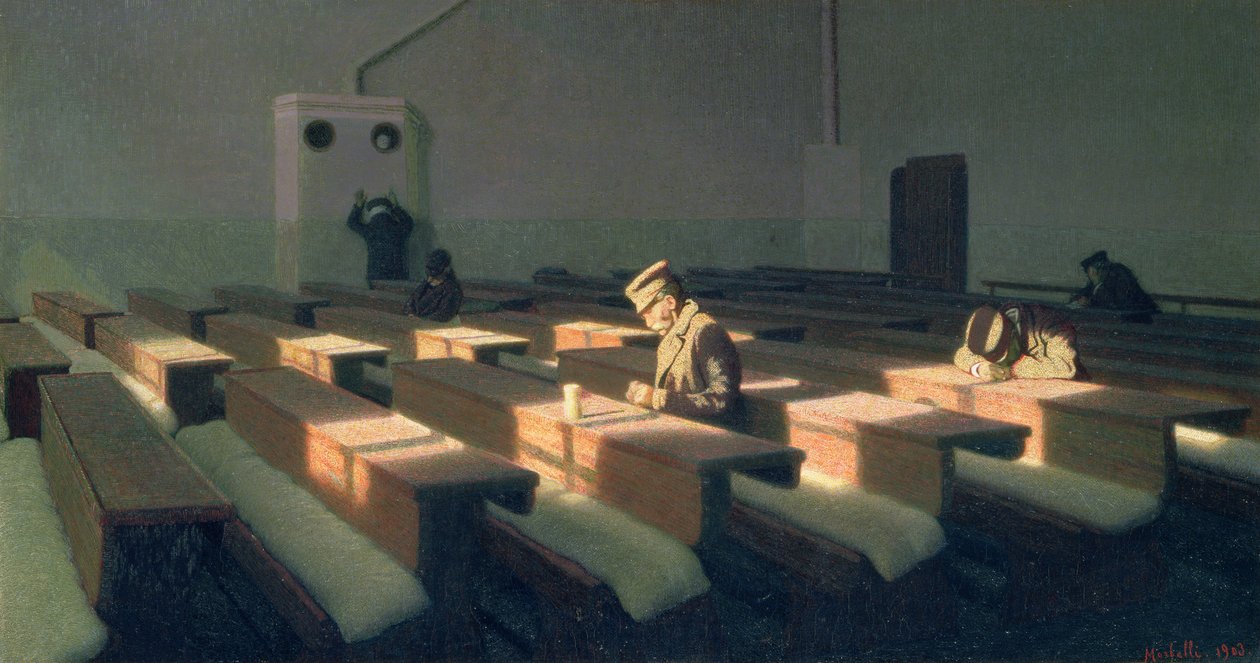 Geride Kalanların Noeli, 1903 by Angelo Morbelli
