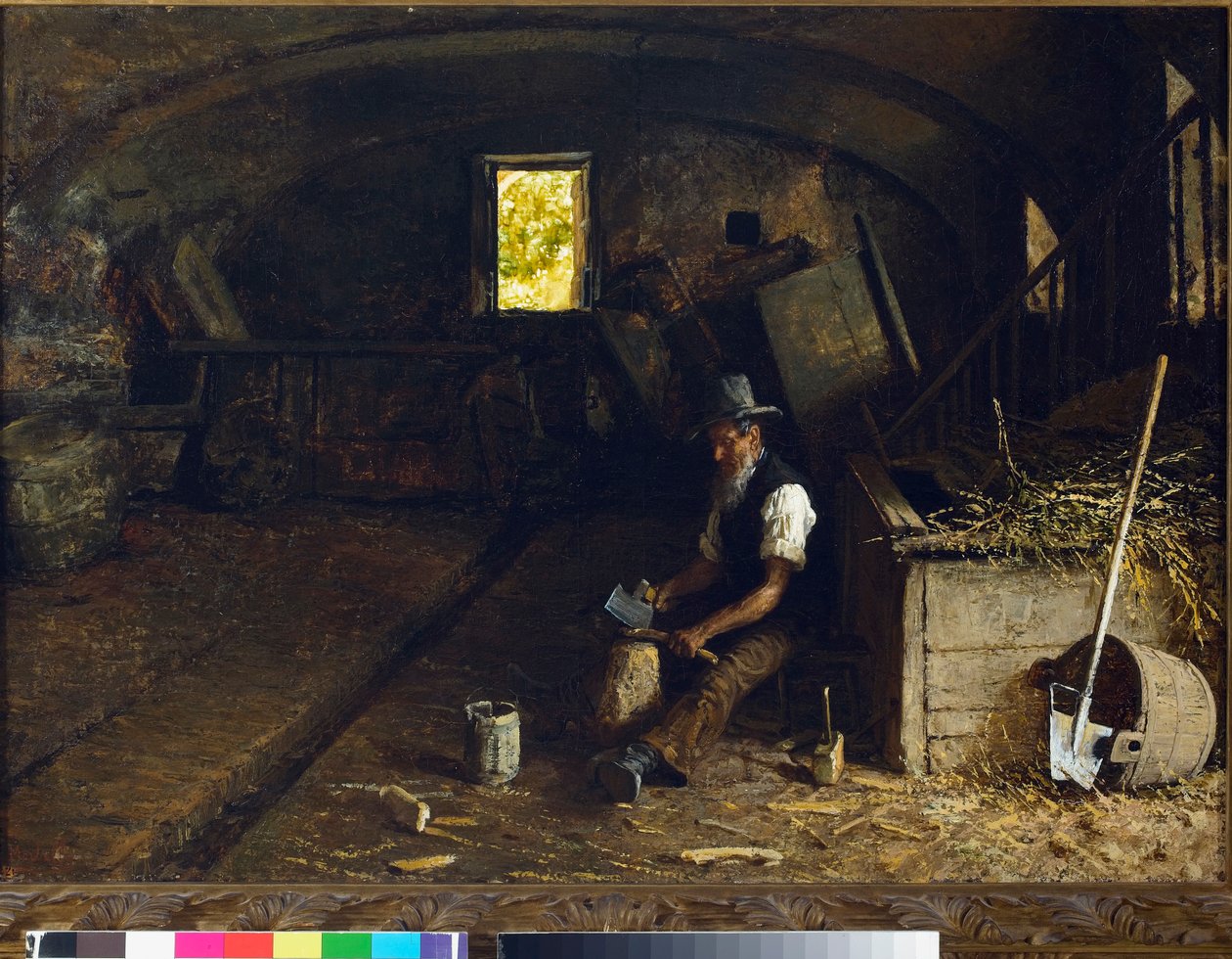 Ağaç ayırıcı. 1881-84 by Angelo Morbelli