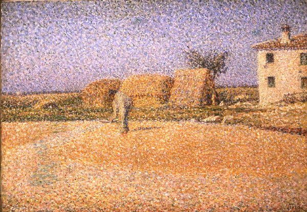 Güneşte Mısır (tuval üzerine yağlı boya) by Angelo Torchi