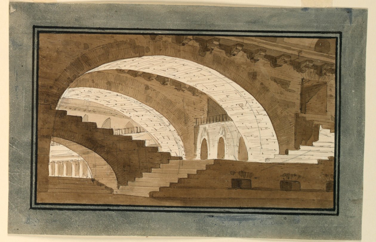 Sahne Tasarımı, Saray Bodrum İçi by Angelo Toselli