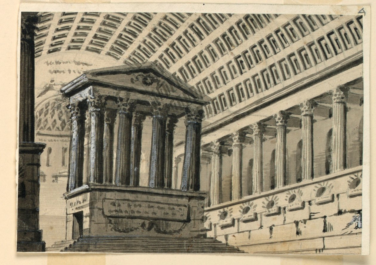 Sahne Tasarımı, Kabir Salonunun İçi by Angelo Toselli