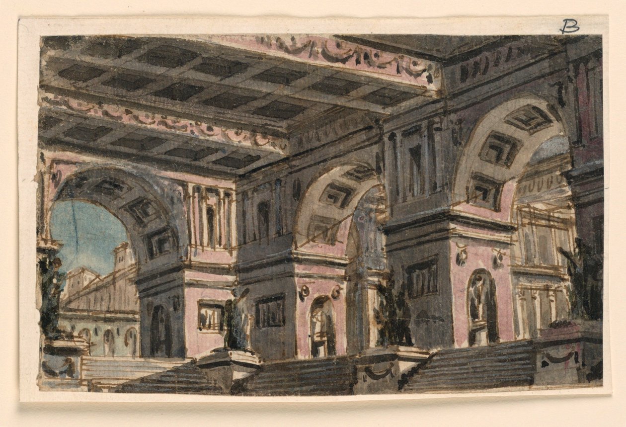 Sahne Tasarımı, Saray Atriyumu by Angelo Toselli